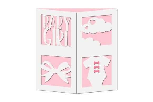 Baby Girl 3D SVG Gate Fold Card Review