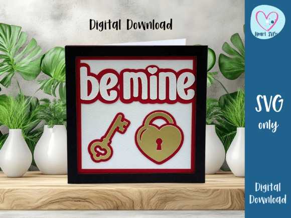 Be Mine 3D SVG for Valentine S Day
