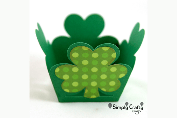 Clover Treat Box SVG: 3D Saint Patrick S Day