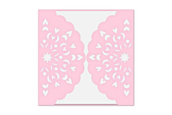 Cut out Decorative Mandala Gatefold Card: 3D SVG Cards And Invites
