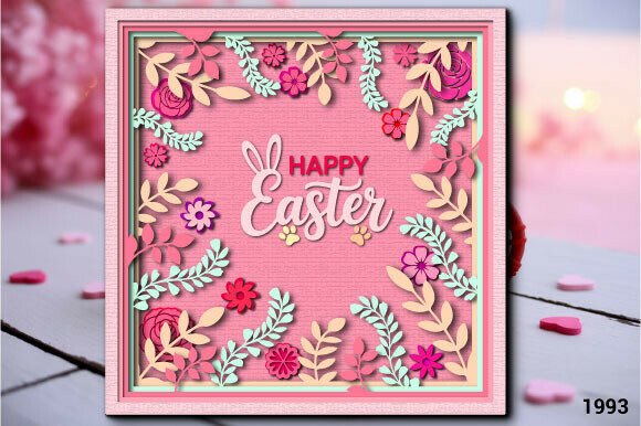 Easter 3D SVG Floral Frame Review