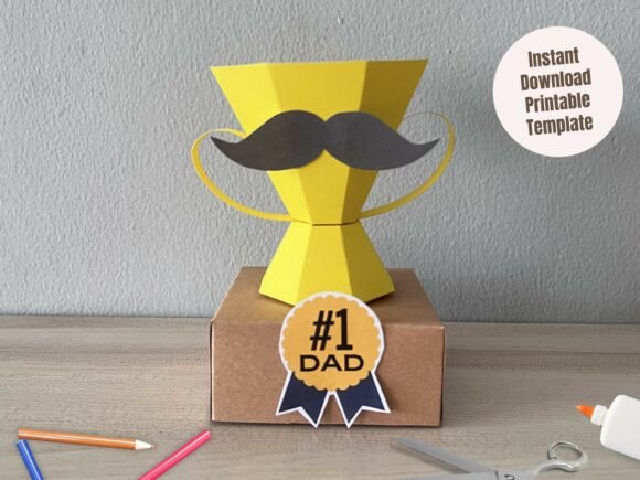 Father's Day Trophy Box: 3D SVG Review