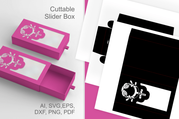 Floral Female Symbol Wide Window Box SVG for Holidays