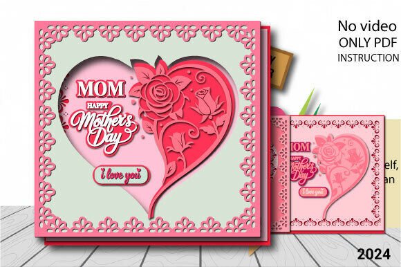 Mother S Day 3D SVG: Heart Rose Card Review