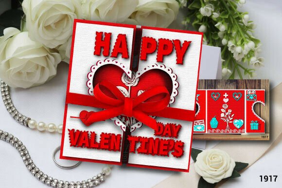 Review: Valentine Greeting Card Svg Layer 1917 for 3D SVG and Valentine S Day