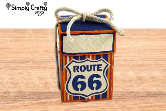 Route 66 Gift Box SVG for Father S Day