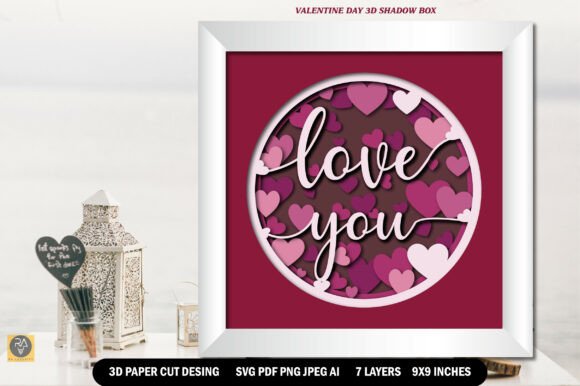 Valentine 3D SVG Shadow Boxes Review